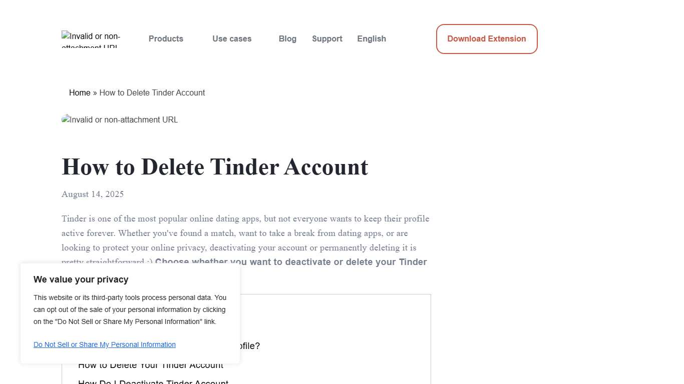 How to Delete Tinder Account: Easy Steps for Permanent Removal